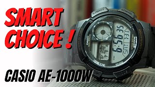 Casio AE1000W Complete Review Smart Choice  AE 1000W AE1000W AE1000W1AVDF [upl. by Aiekat]