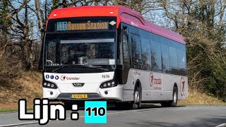 Transdev lijn 110 Bussum Station  Weesp Station [upl. by Par]