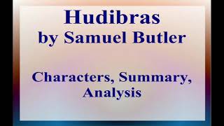 Hudibras by Samuel Buttler  Characters Summary Analysis [upl. by Lothaire]