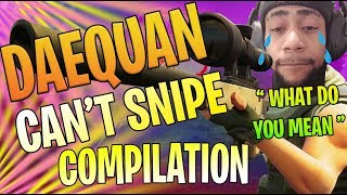 Daequan Cant Snipe Daequan Funny Moments Compilation  Fortnite funniest moments [upl. by Matusow]