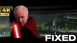 Palpatine vs Mace Windu FIXED  Canon Accurate Speed Edit  4k [upl. by Alokin]