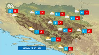 Vremenska prognoza by Haris Babić za subotu 12 10 2024 [upl. by Ainsworth262]