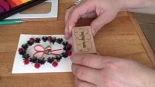 Quilling with Yoyomax12 QUILLED BELLS IN A CUT OUT CARD [upl. by Casper]