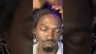 Asmr Scalp Greasing asmrvideo asmr hairgrease hairbrushing sheabutter hairgrowthtreatment [upl. by Aronoh]