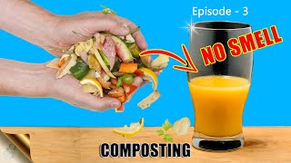 QUICKLY MAKE COMPOST AT HOME INDOORS IN 15 DAYS  BOKASHI COMPOSTING [upl. by Gnaig]