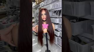 5x5 Hd lace closure wig layer cut goodluckhair layercut [upl. by Llerehc]