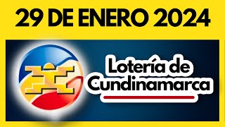 LOTERIA DE CUNDINAMARCA último sorteo del lunes 29 de enero de 2024 💫✅💰 [upl. by Eneluqcaj]