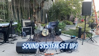 Midas MR18 Live Band Set Up for Michael Dabao and Carols Band [upl. by Adnoryt]