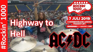 Highway to Hell  Rockin 1000 Frankfurt 2019  ACDC  Drum Cover [upl. by Ylicic]