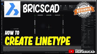 How To Create Linetype In BricsCAD [upl. by Mccullough543]