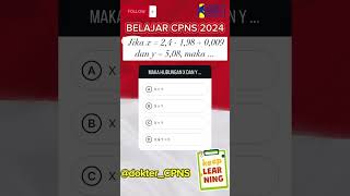 Soal Cpns Matematika cpns2024 cpns shorts [upl. by Lettie]