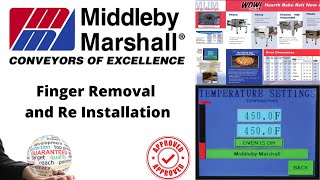 Middleby Marshall Finger Removal and Re Installation for PS640 740 840 [upl. by Mehala]