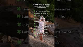 dream life affirmations for 2025 shorts [upl. by Xam460]