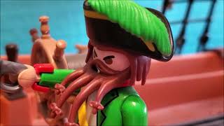 Playmobil Pirates Take the Treasure from the HMS Schooner [upl. by Dacey811]