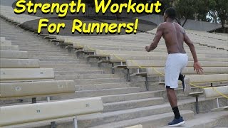 Strength Workout for All Runners Bleacher Exercise [upl. by Sumahs]