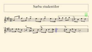 RO Partitura Sarba studentilor [upl. by Barren]