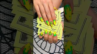 Halloweennails DIY 🖤💛 neonail nailart nails naildesign [upl. by Launam]