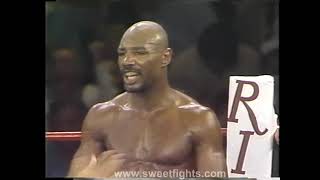 Marvelous Marvin Hagler vs Juan Roldan [upl. by Essilec]