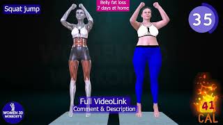 1 Minute Workout  Squat jump [upl. by Abebi]