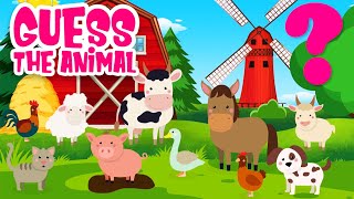 Learn the names and sounds of farm animals for kids Animal sounds [upl. by Gonzalo]