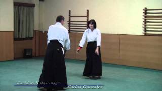 Aikido Katadori Kokyunage Carlos Gonzalez [upl. by Pincus]