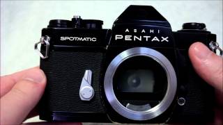 Pentax Spotmatic Mirror lock [upl. by Ttirb]