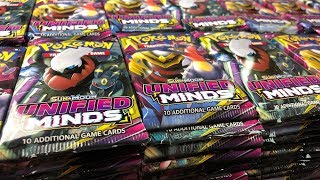 Opening 1000 Unified Minds Booster Packs Pokemon TCG Opening [upl. by Dario178]