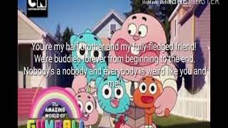 Gumball Nobodys A Nobody Lyrics [upl. by Pattani]