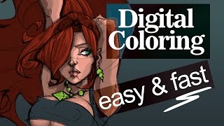 How to color  easy and fast technique in Photoshop [upl. by Bigelow]