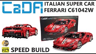 CaDA Master Italian Super Car🏎️WŁOSKIE SUPER AUTO 🏎️ FERRARI C61042W 🏎️ SPEED BUILD 2k60p [upl. by Ahselaf]