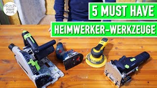 5 Must Have Werkzeuge für Heimwerker  Tipps vom Tischlermeister  Jonas Winkler [upl. by Cassey585]