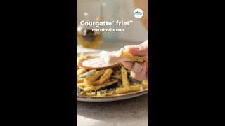 Courgette “frietjes” met Parmezaan en srirachasaus  Shorts  Allerhande [upl. by Nosemyaj]