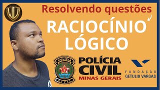 PCMG Raciocínio lógico prof Wellington Vieira [upl. by Jereld]