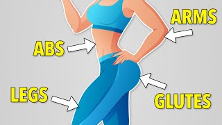 GLUTES  LEGS  ARMS  ABS BURN FAT BUILD LEAN MUSCLE [upl. by Pappano]