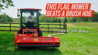 FRONT MOUNT FLAIL MOWER IT’S POSSIBLE WITH THE DEL MORINO FLIPPER [upl. by Einwahr]