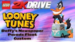 LEGO 2K Drive Custom Daffy Newspaper Parade Float from Looney Tunes Show [upl. by Alael]