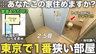 【超激狭物件】たった25畳でどう生活するの！？東京で1番狭い狭小物件が想像を超えてきた件 [upl. by Leiand]