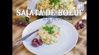 Reteta de salata de boeuf cu piept de pui simpla si usoara  Bucataria lui Radu [upl. by Zenobia]