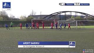 BJunioren 11  ARDIT SADIKU  SV Stuttgarter Kickers II [upl. by Erick]