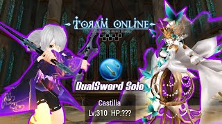 Dual Sword  VS  Castilia  Lv 310  Toram Online  New High Difficulty Boss [upl. by Aiveneg]