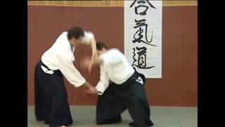 Christian Tissier  Aikido  ushiro ryote dori  shiho nage omote [upl. by Eugnimod]