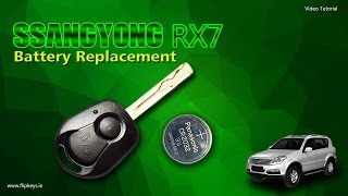 SsangYong Rexton RX7 Outer casing and battery change [upl. by Suiratnauq]