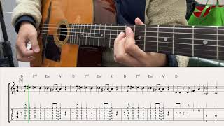 Belleville Theme EASY  Gypsy Jazz Guitar Tabs [upl. by Ledua]