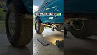 1979 ford bronco side exit exhaust DIY [upl. by Singband]