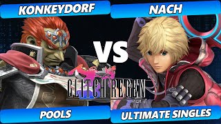 Glitch Regen  KonkeyDorf Ganondorf Vs Nach Shulk Smash Ultimate Tournament [upl. by Gawain826]