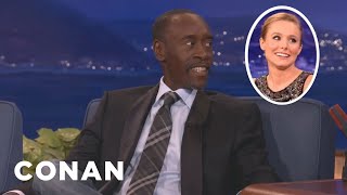 Don Cheadle Kristen Bells quotFrozenquot Success Has Gone To Her Head  CONAN on TBS [upl. by Assirt]