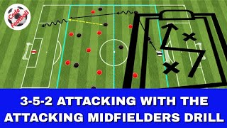 352 attacking with the attacking midfielders Tactical exercise [upl. by Nannie]