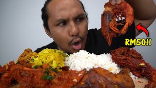 Awal bulan boleh la makan nasi kandar macam ni mukbang malaysia [upl. by Nerrad]