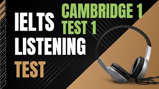 Ielts listening test practice  cambridge 1 test 1  listening test with transcript and answers [upl. by Zacek]