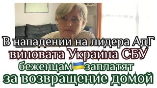 В нападении на лидера АдГ винят Украину…беженцам 🇺🇦заплатят за возвращение домой [upl. by Kcinomod463]